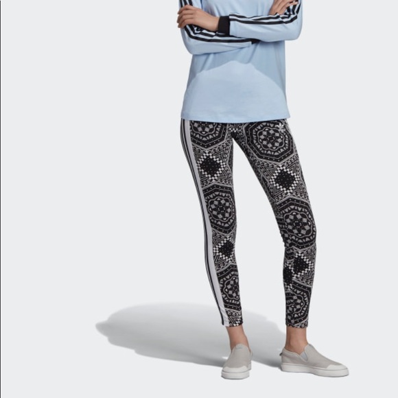 Adidas 3 Stripe Leggings - Picture 2 of 6